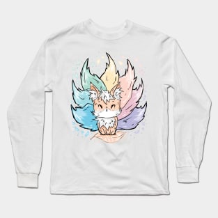 Rainbow Fox Long Sleeve T-Shirt